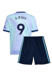 Fotbalové Dres Arsenal Gabriel Jesus #9 Dětské Třetí Oblečení 2024-25 Krátký Rukáv (+ trenýrky)